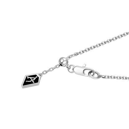 Collana regolabile ESSENTIALS con rosa addormentata