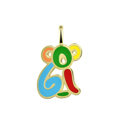 APORRO X COOGI Colored Koala Enamel Pendant