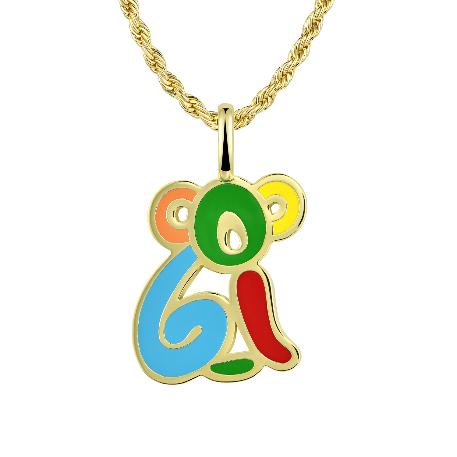 Pendentif en émail Koala coloré APORRO X COOGI 