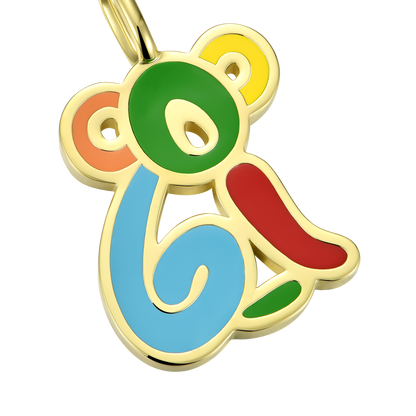 APORRO X COOGI Youth Colored Koala Enamel Pendant