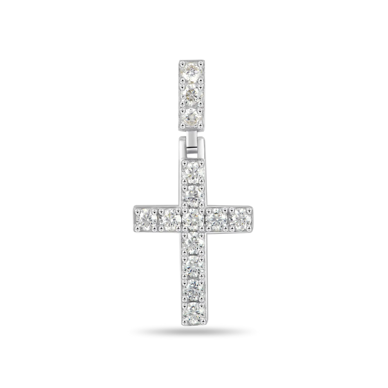 Solid Tennis Cross Pendant - Small - APORRO