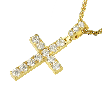 Modern Essentials Tennis Cross Pendant & Chain Set