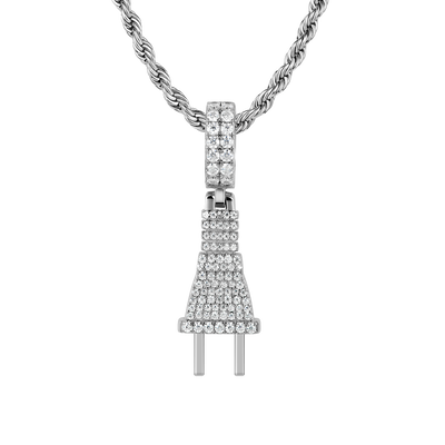 Moissanite Plug Pendant