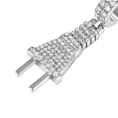 Moissanite Plug Pendant