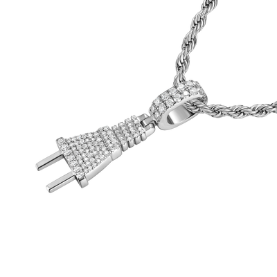 Moissanite Plug Pendant