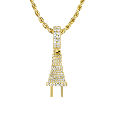 Moissanite Plug Pendant