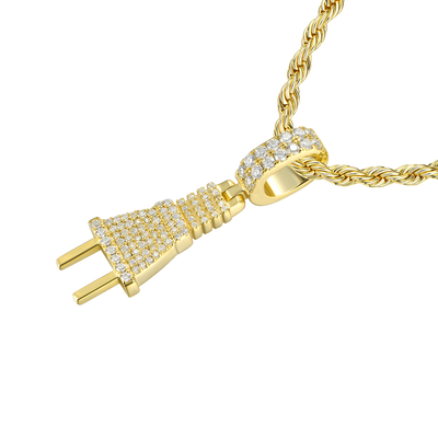 Moissanite Plug Pendant