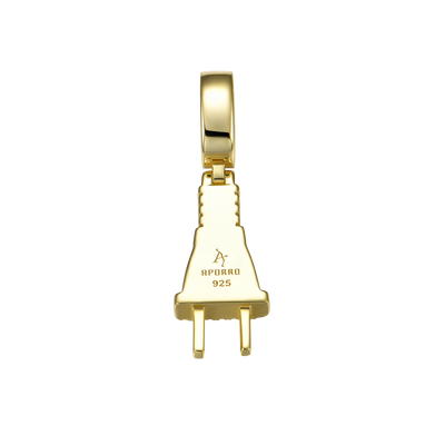 Moissanite Plug Pendant