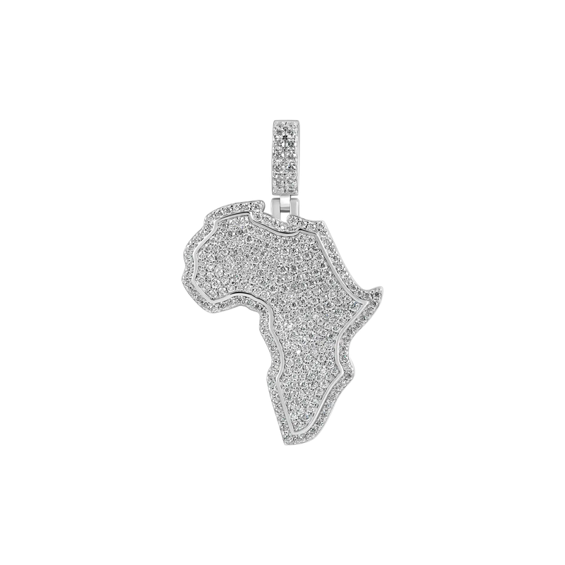 Colgante de moissanita Mapa de África - APORRO