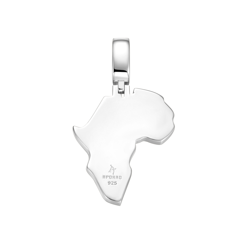 Pendentif Moissanite carte de l'Afrique - APORRO
