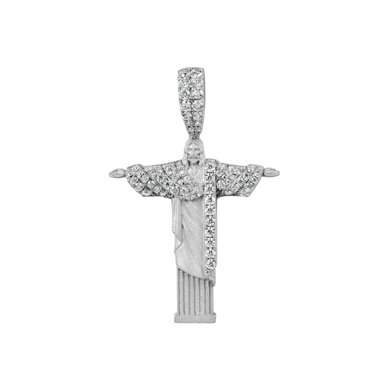 Micro Moissanite Cristo Redentor Pendant - APORRO HIP HOP JEWELRY - APORRO