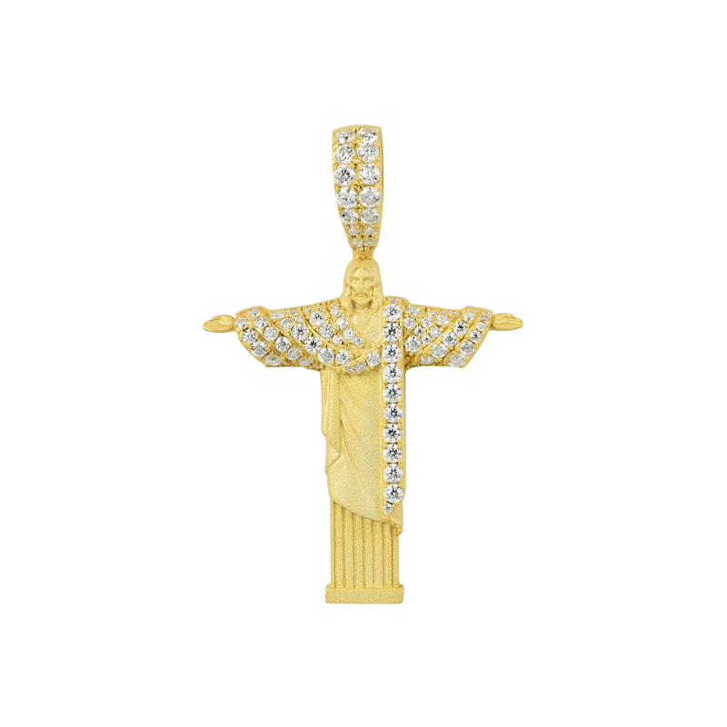 Micro Moissanite Cristo Redentor Anhänger - APORRO HIP HOP JEWELRY - APORRO