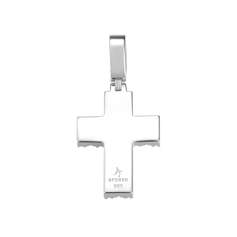 Moissanite Halo Cross Pendant - APORRO