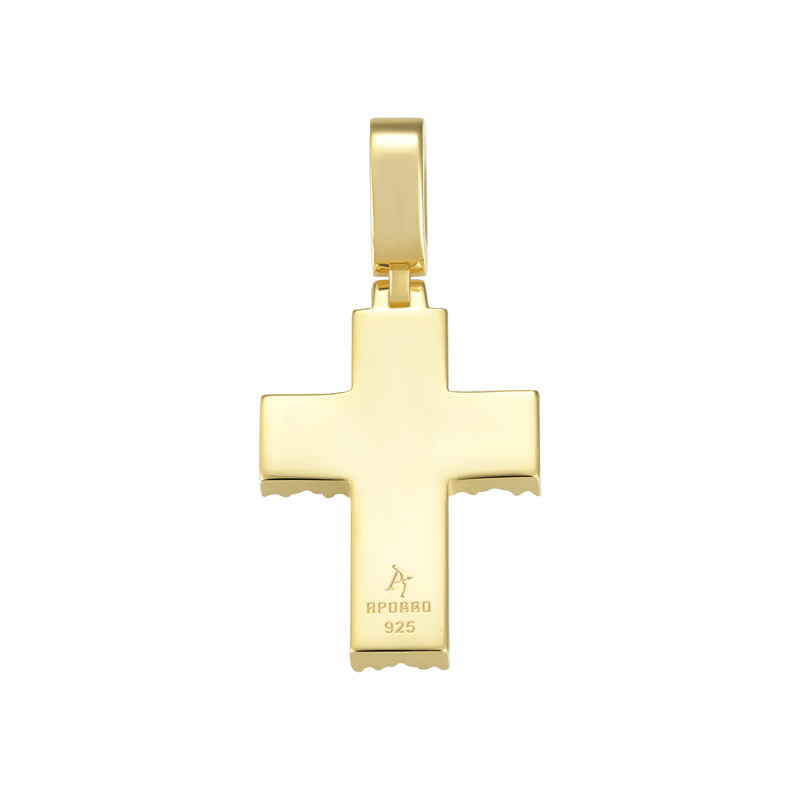 Moissanite Halo Cross Pendant - APORRO