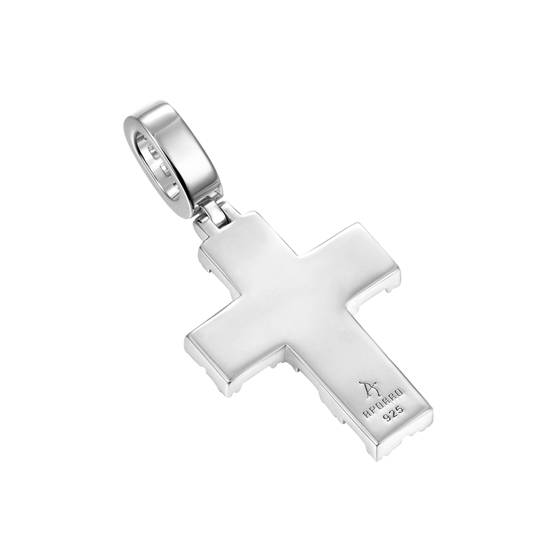 Moissanite Halo Cross Pendant - APORRO