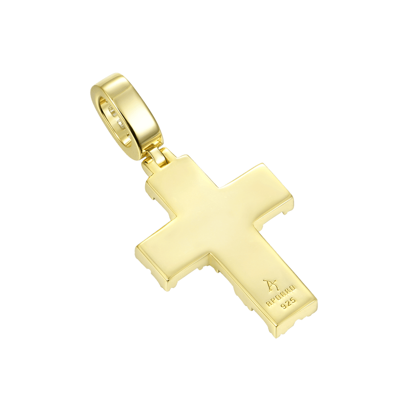 Moissanit Halo-Kreuz-Anhänger - APORRO