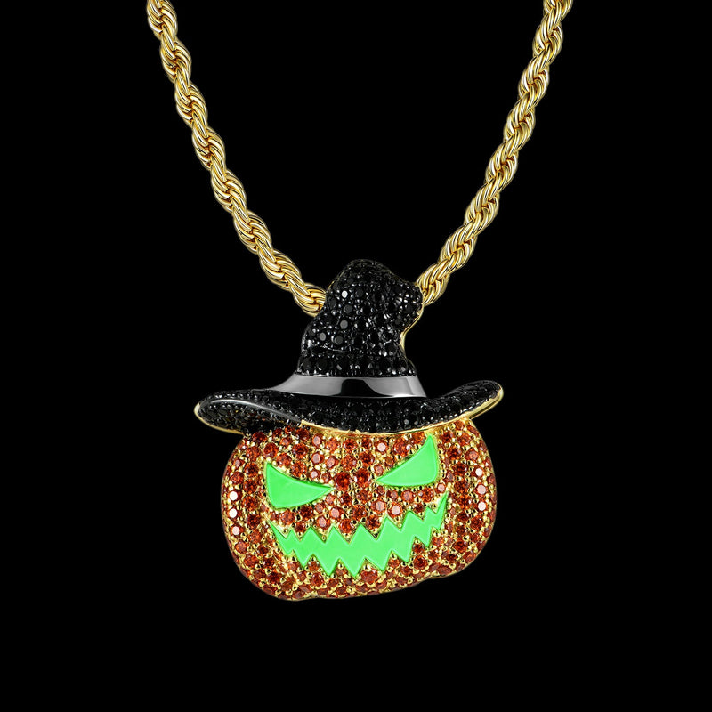 Jack O'lantern Glow Pendant - Aporro Halloween Limited Jewelry - APORRO