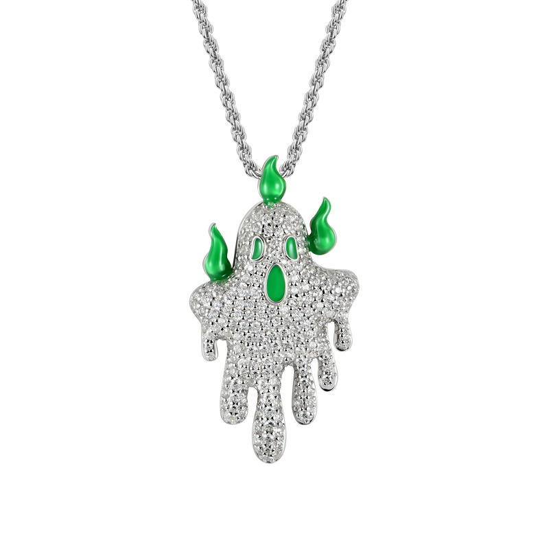 Pendentif lumineux vert fantôme - APORRO