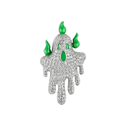 Iced Dripping Ghost Pendant