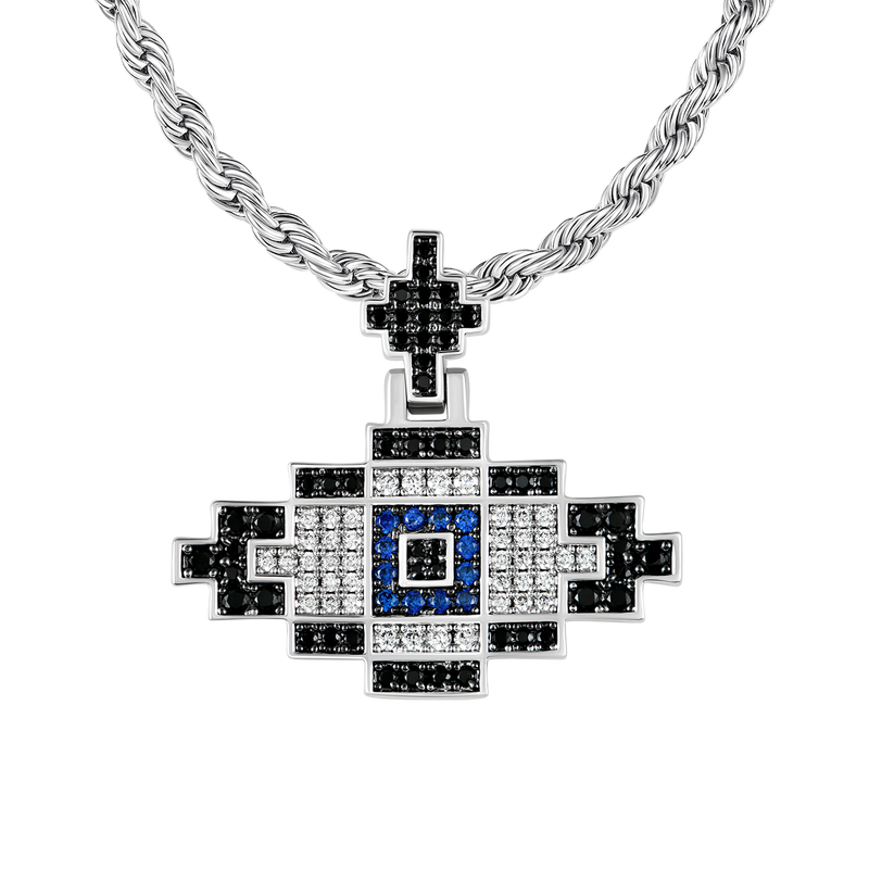 Retro Pixel Evil Eye Pendant - APORRO