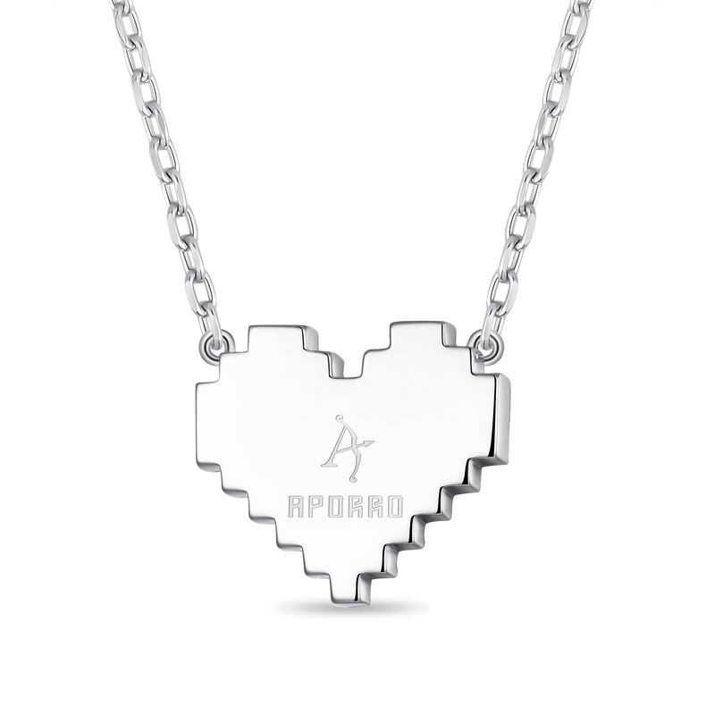 Pixel Broken Heart Necklace - APORRO