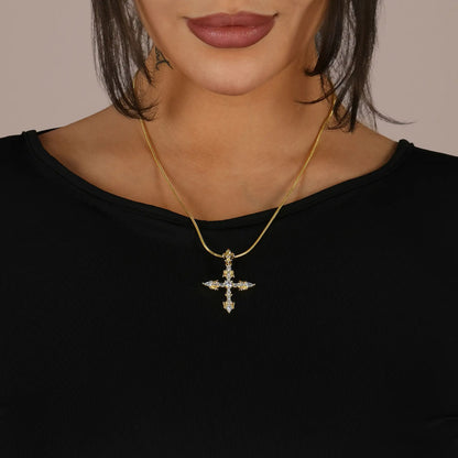 Fleur De Lis Cross Pendant