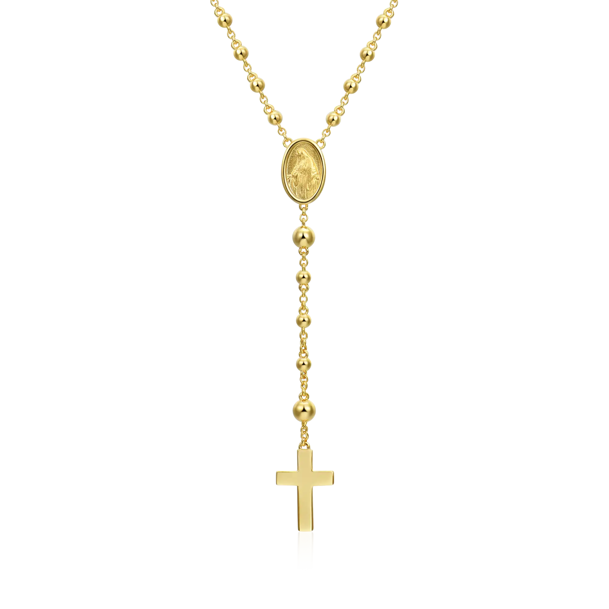 Saint Mary Pendant & Custom Virgin Mary Necklace Set