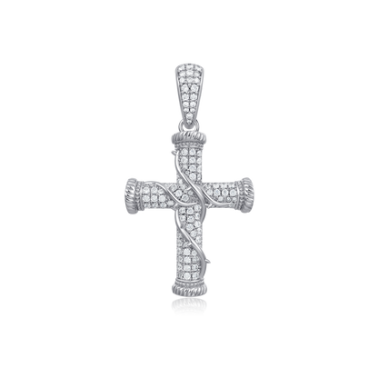 Roman Pillar Thorn Cross Pendant