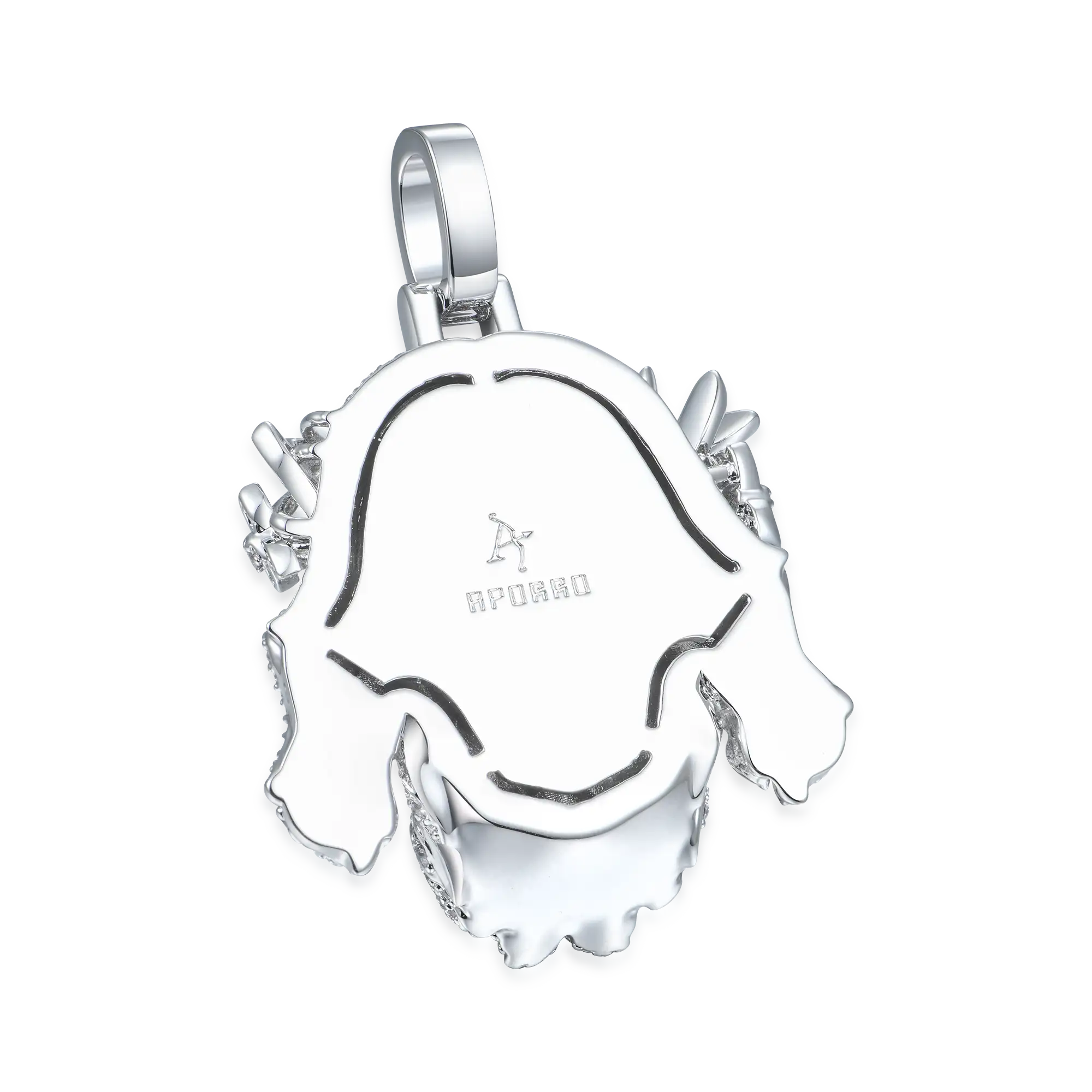 Pendentif en forme de pièce de Jésus avec glace - Style 2