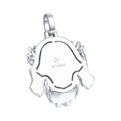 Pendentif en forme de pièce de Jésus avec glace - Style 2