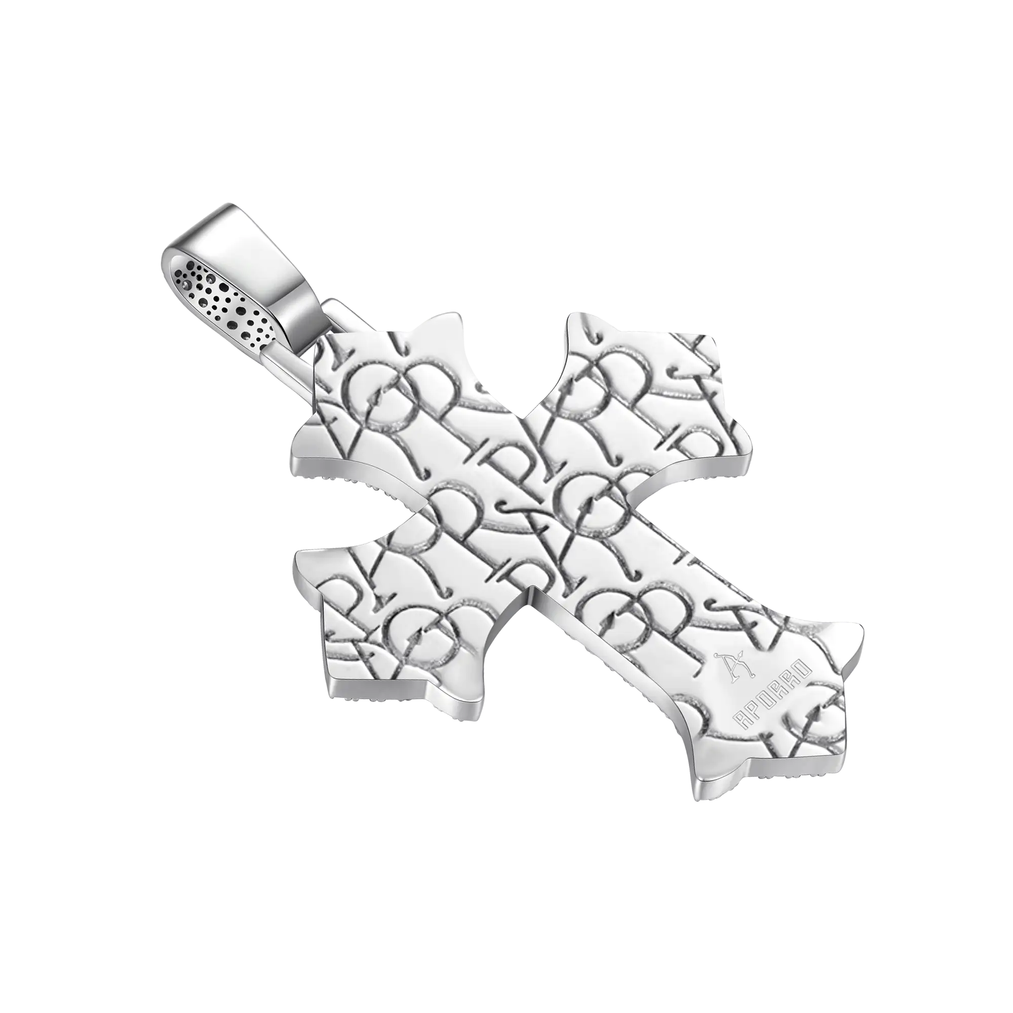 Pendentif Croix Sacrée Dévotion en Moissanite - Moyen