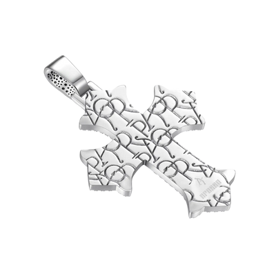 Pendentif Croix de Dévotion Sacrée Moissanite - Moyen