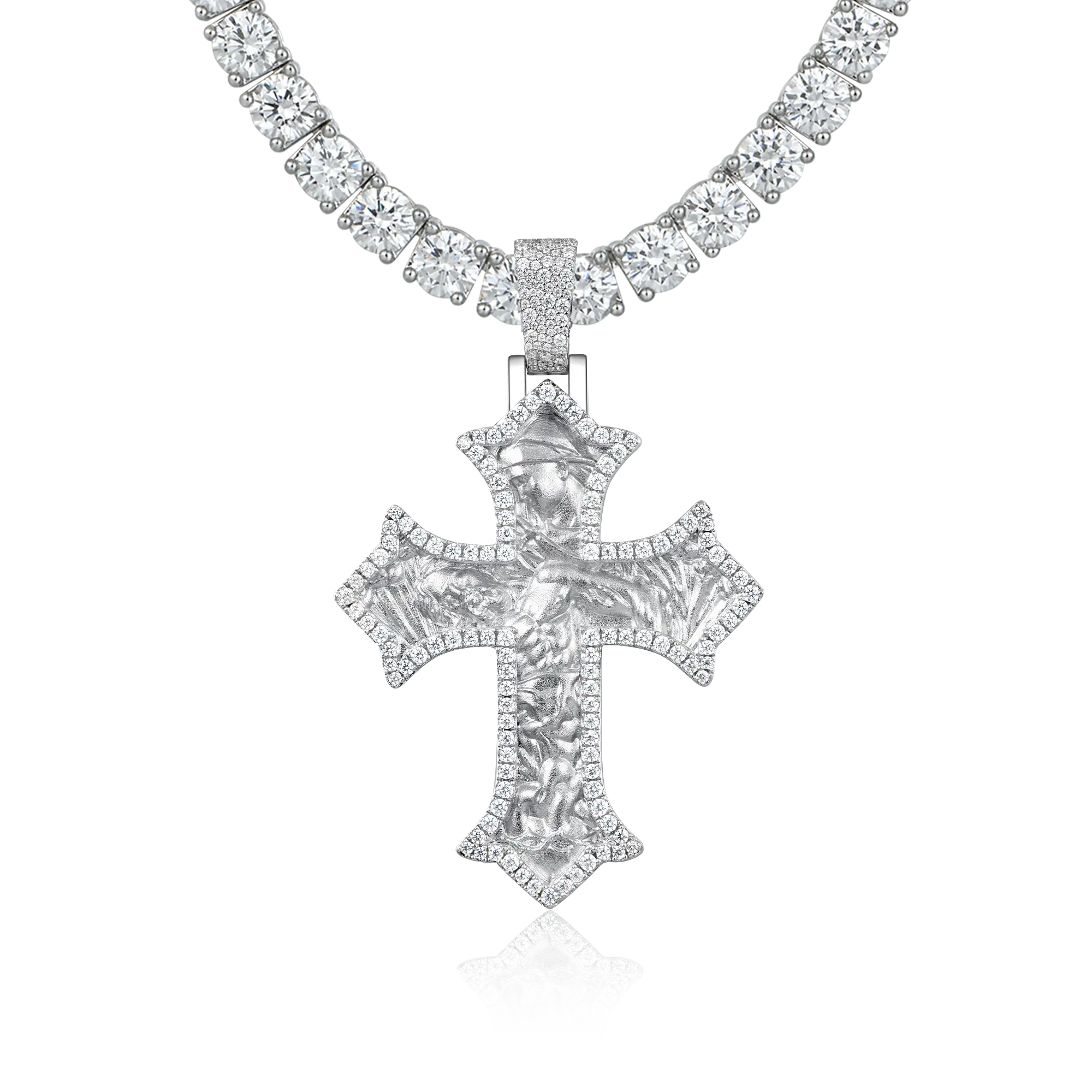 Pendentif Croix de Dévotion Sacrée - Moyen