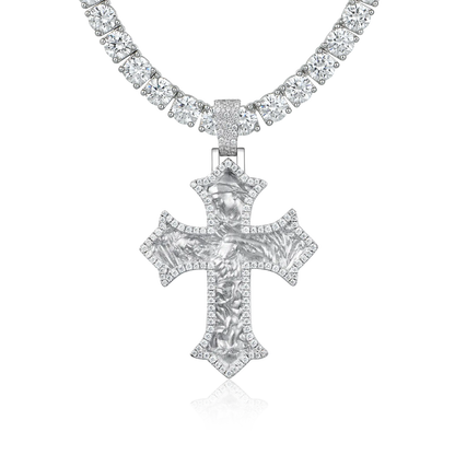 Women's Sacred Devotion Cross Pendant - Medium