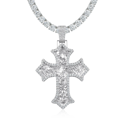 Women's Sacred Devotion Cross Pendant - Large