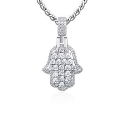 Colgante Hamsa en capas Brilliance - Pequeño