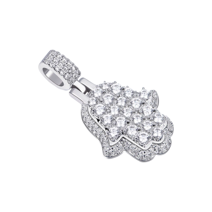 Ciondolo Hamsa a strati di brillantezza delle donne - Small