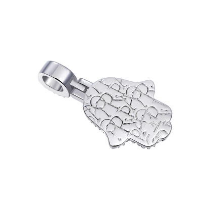 Ciondolo Hamsa a strati di brillantezza - piccolo