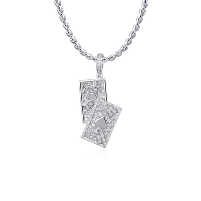 Colgante de póquer de espada helada