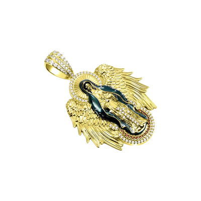 Blessed Mary Halo Winged Pendant