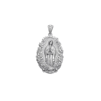 Colgante Moissanite Saint Mary Floral Grace