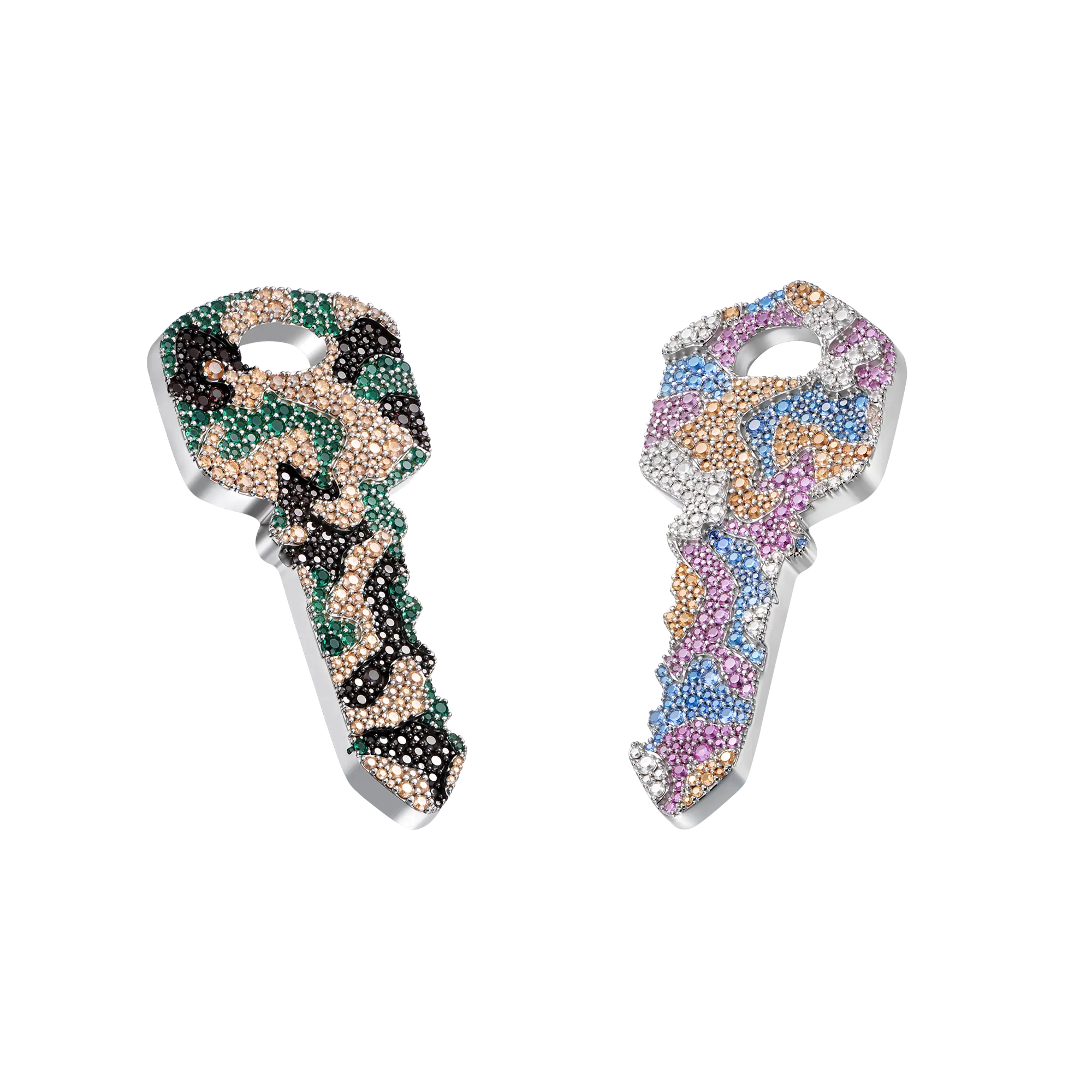 Camo -Schlüsselanhänger Set