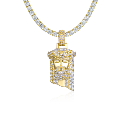 Women's Classic Double-Sided Jesus Pendant