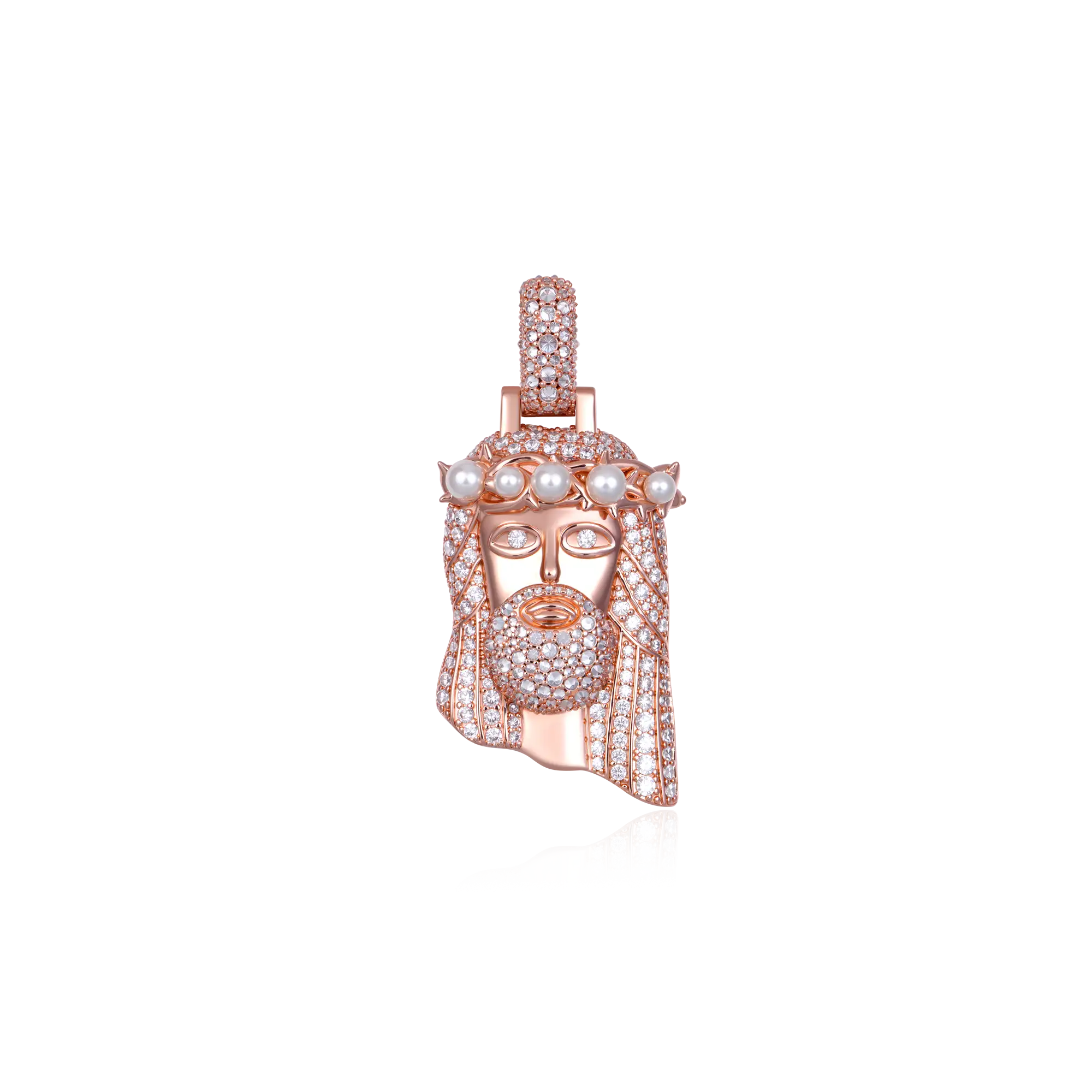 Pearl Stellar Jesus Pendant - Small