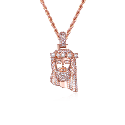 Pearl Stellar Jesus Pendant - Small