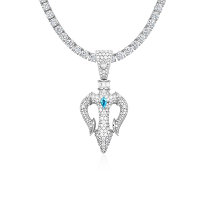 Ocean Sovereign Dual Trident Pendant