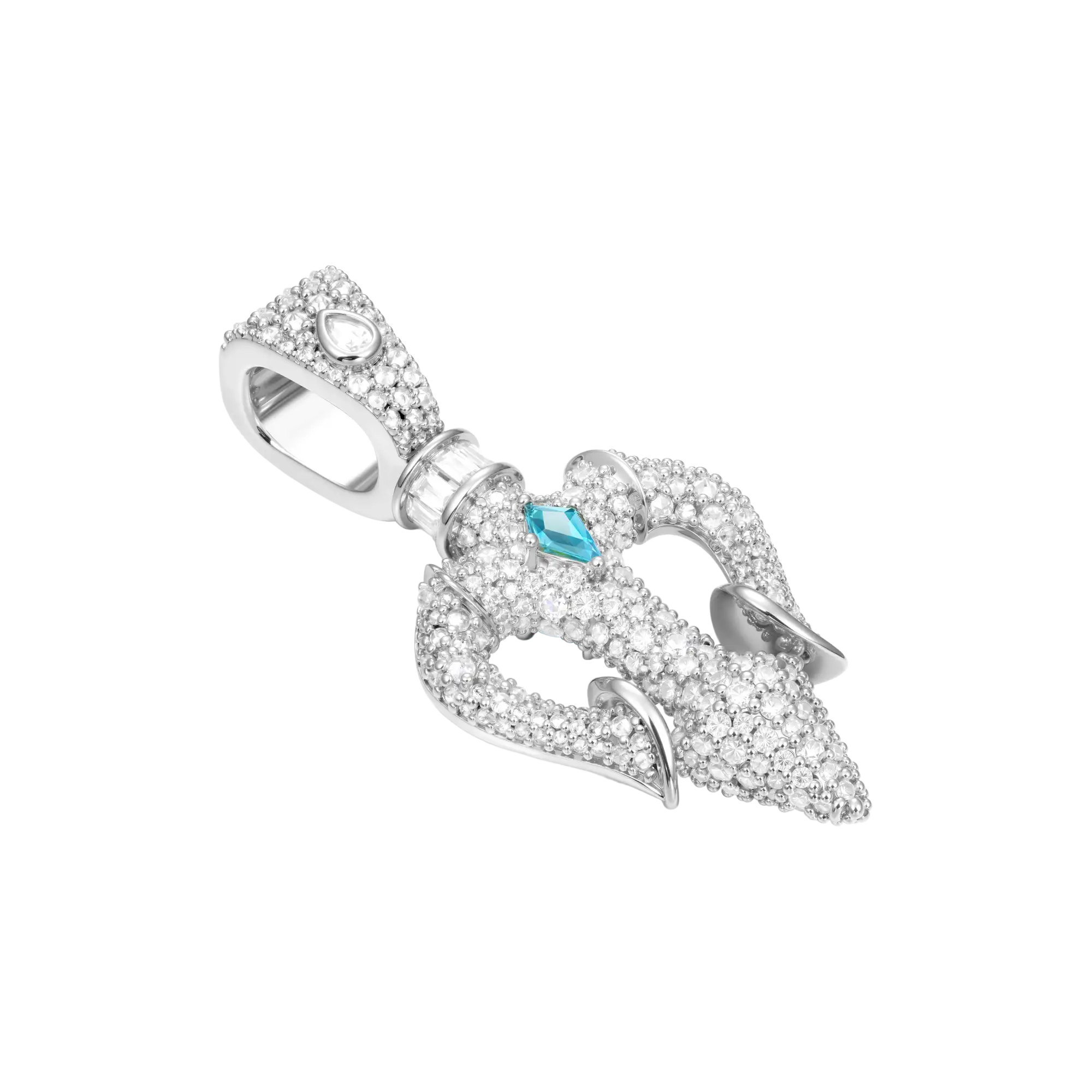 Ocean Sovereign Dual Trident Pendant