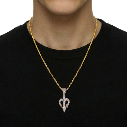Ocean Sovereign Dual Trident Pendant