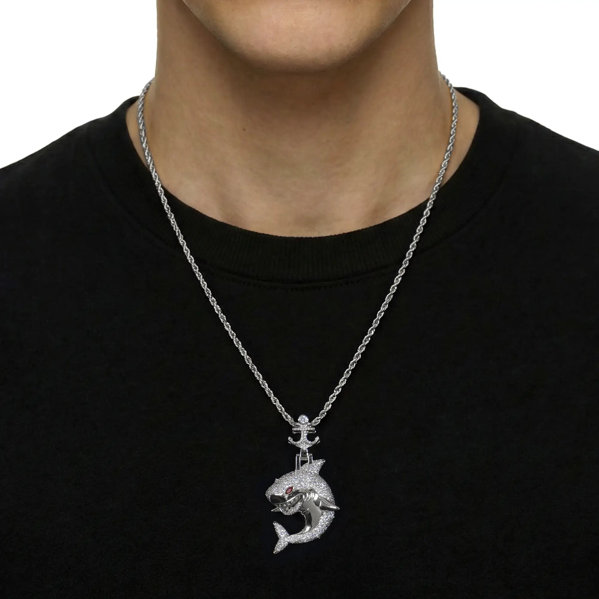 Predator Anchor Shark Pendant