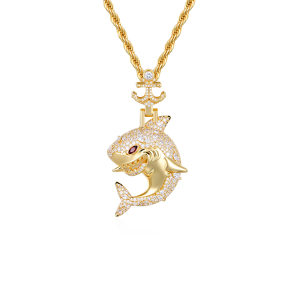 Predator Anchor Shark Pendant